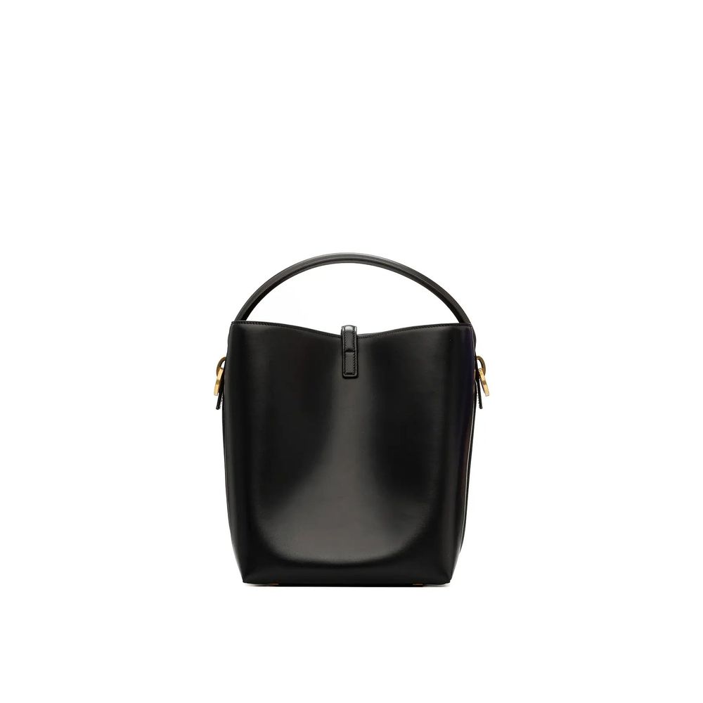 Saint Laurent Le 37 Mittelgroße Beuteltasche aus Leder