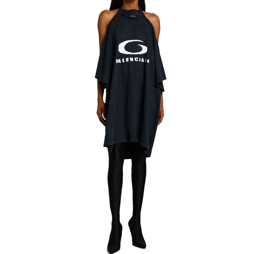Balenciaga T-Shirt-Kleid mit Icon-Print