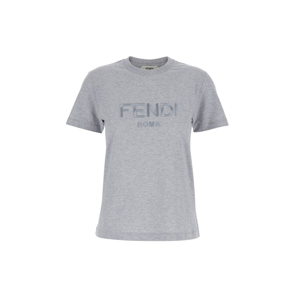 Baumwoll-T-Shirt mit Fendi-Logo