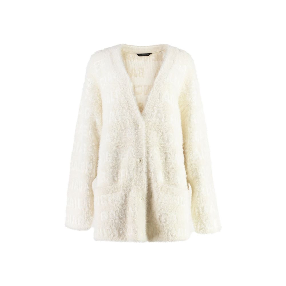 Balenciaga Jacquard-Cardigan aus Wollmischung