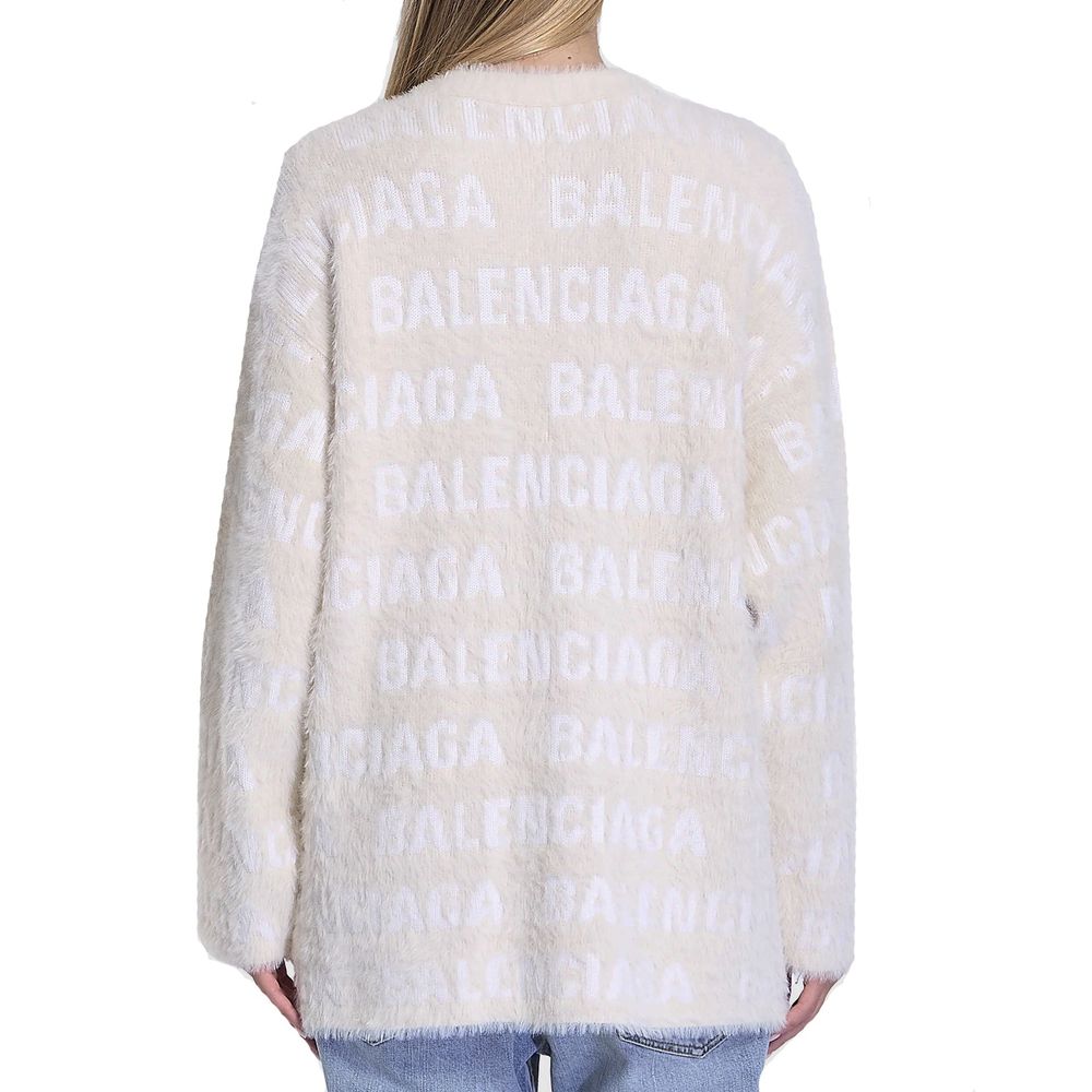 Balenciaga Jacquard-Cardigan aus Wollmischung