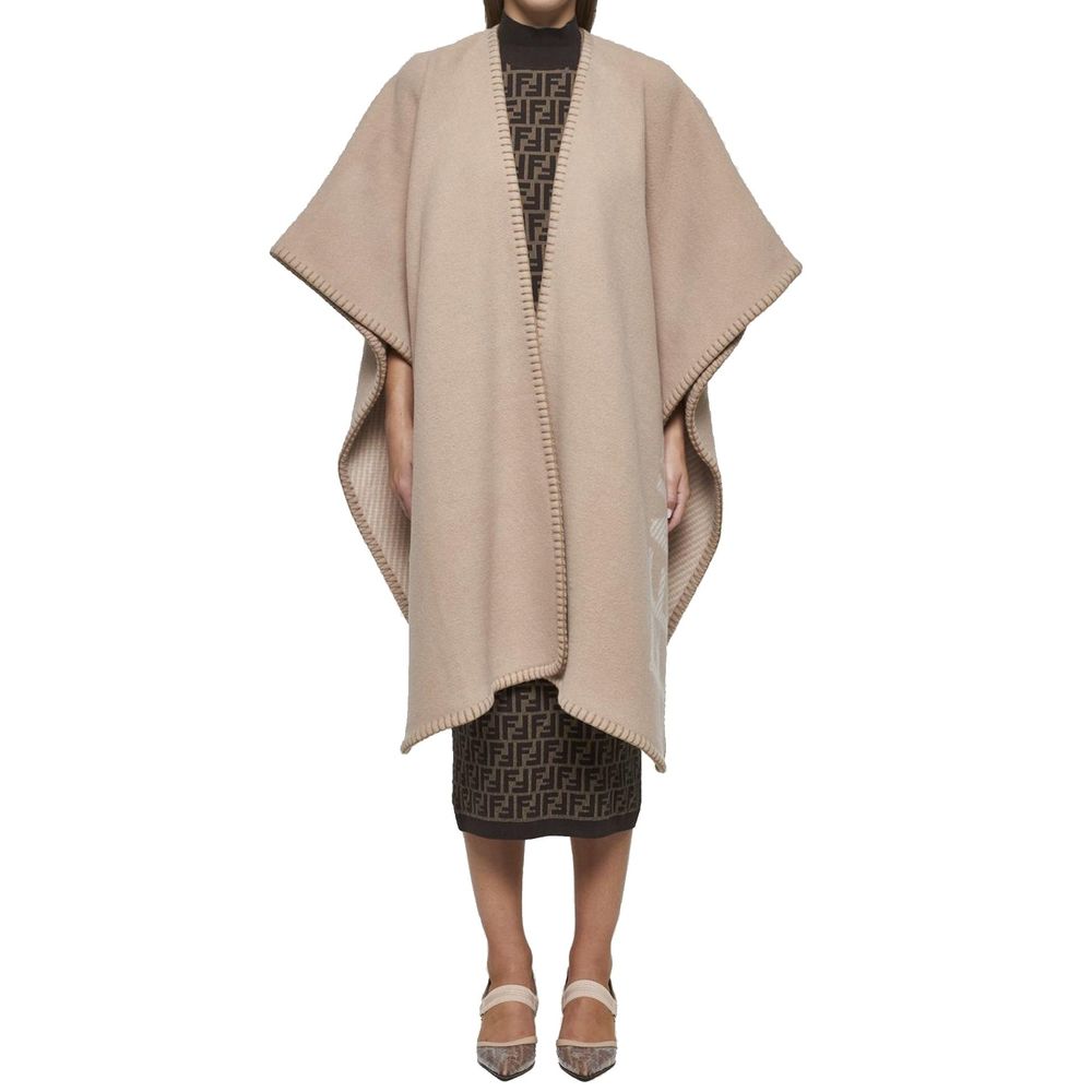 Fendi Poncho aus Wolle und Kaschmir