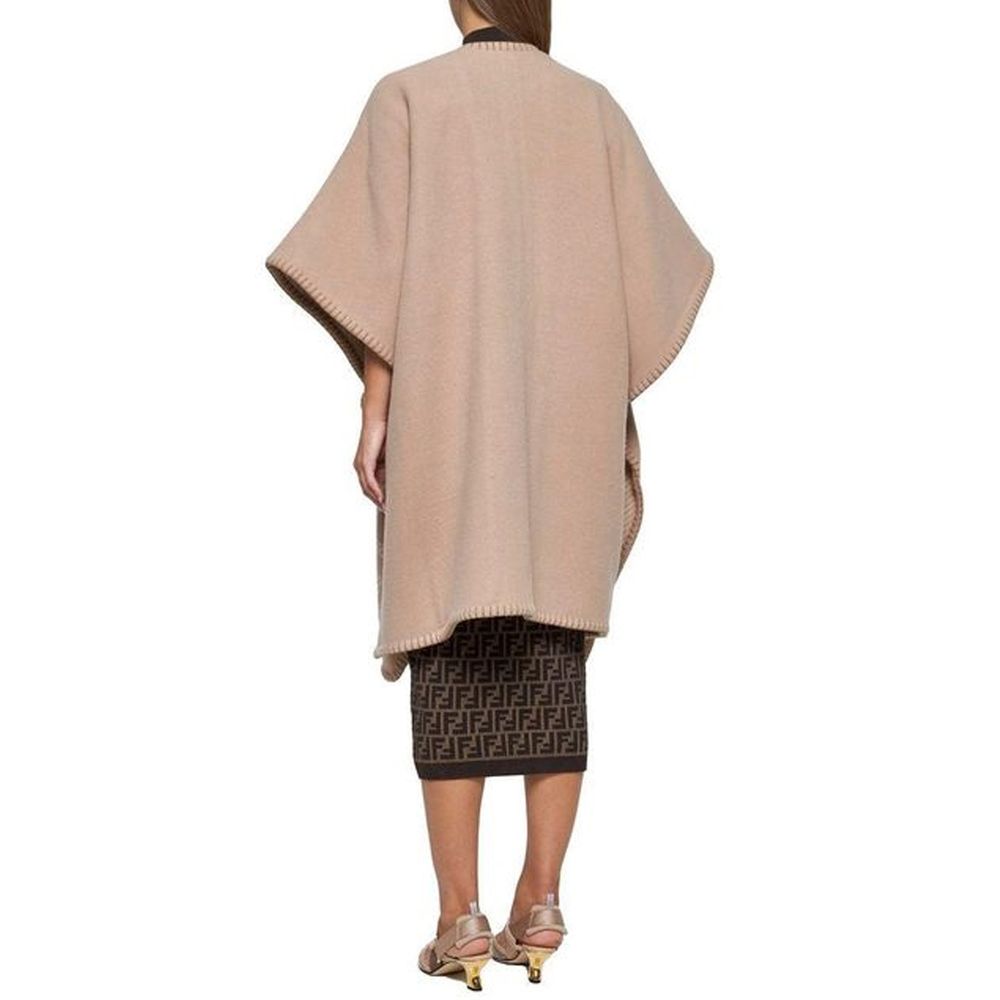 Fendi Poncho aus Wolle und Kaschmir