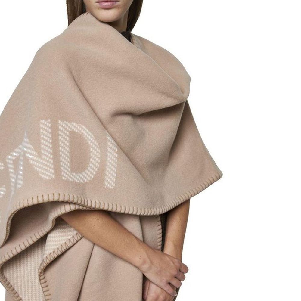 Fendi Poncho aus Wolle und Kaschmir