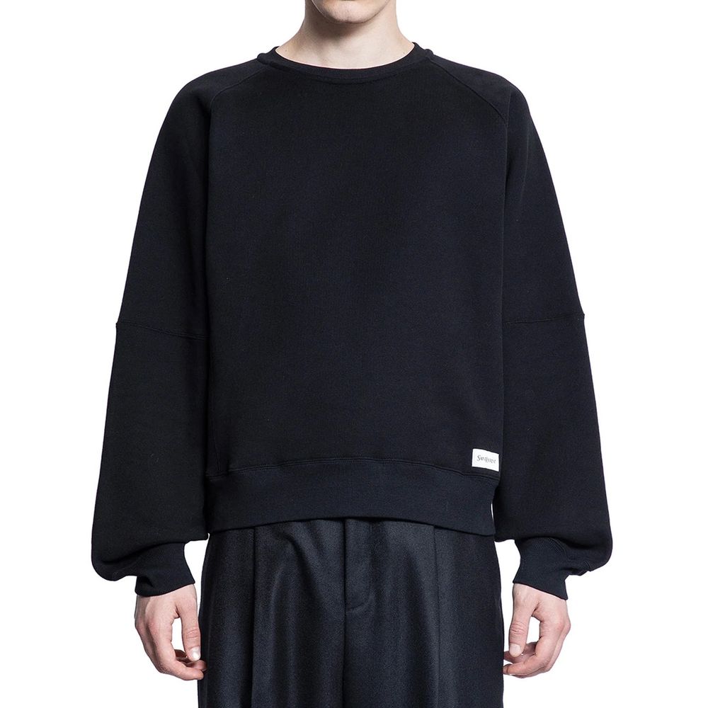 Saint Laurent Baumwoll-Logo-Sweatshirt