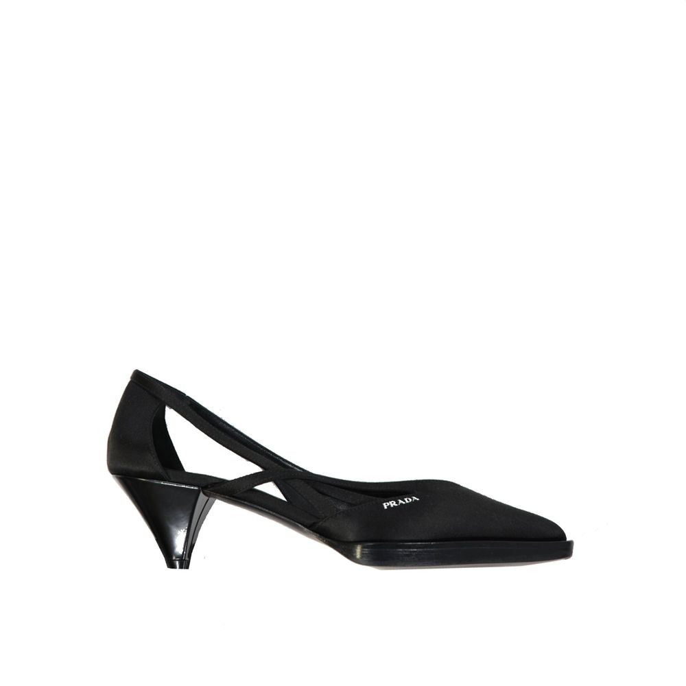 Prada 55 mm Satin-Pumps mit Cut-Outs