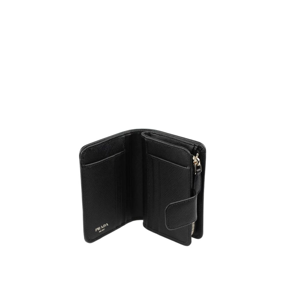 Prada Französische Geldbörse aus Nylon und Leder