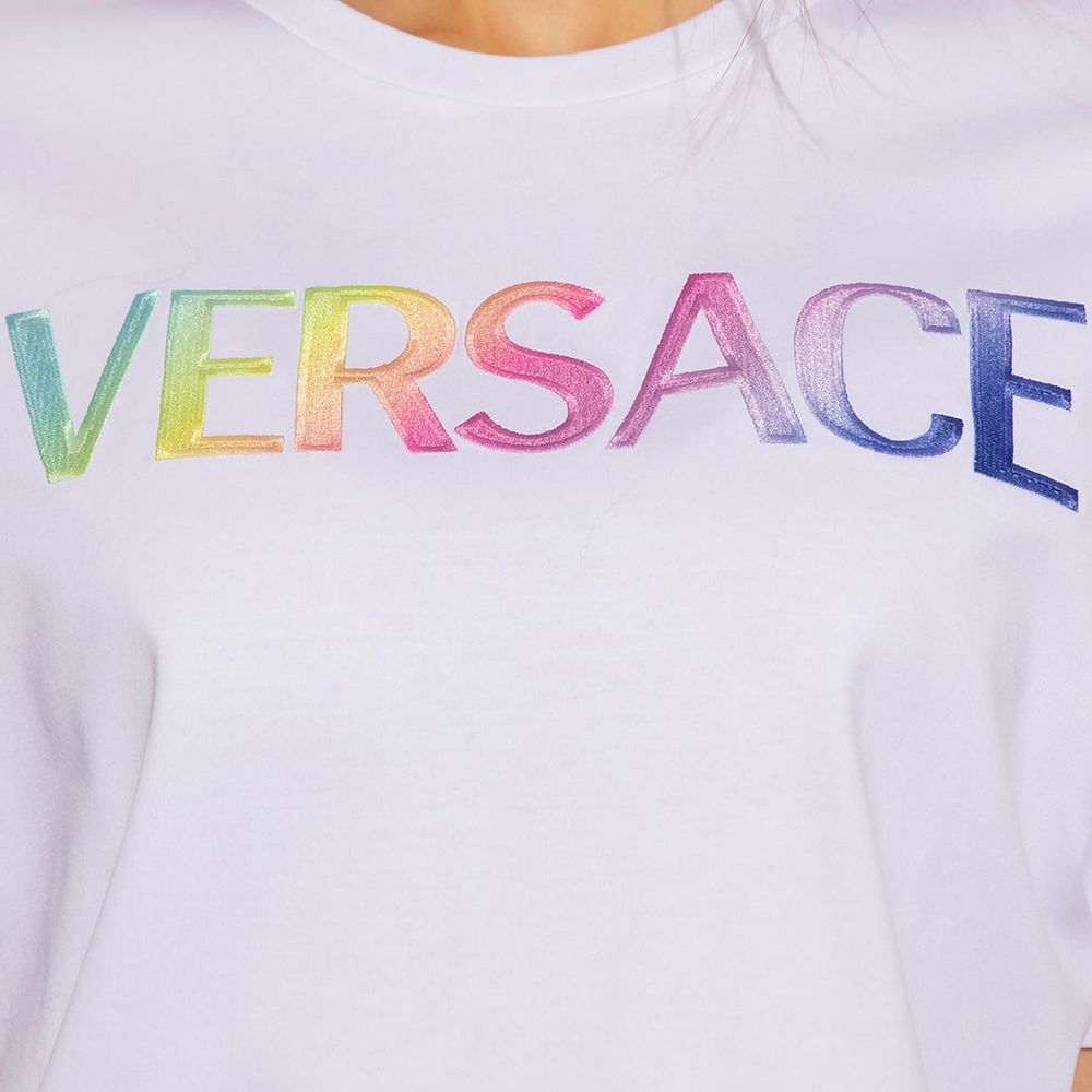 Versace Baumwoll-Logo-T-Shirt