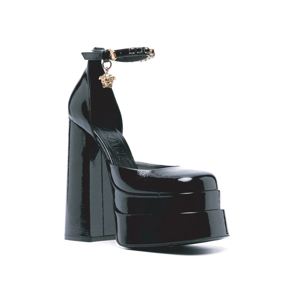 Versace Plateausandalen aus Leder