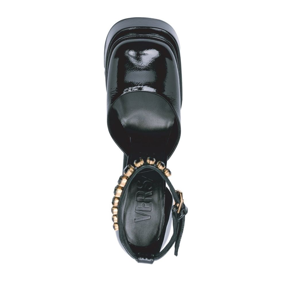 Versace Plateausandalen aus Leder