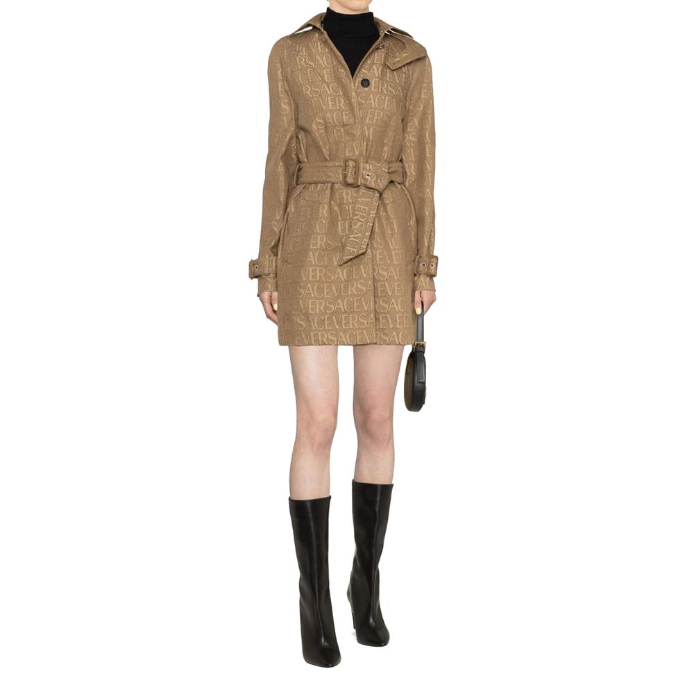 Trenchcoat mit Versace-Logo