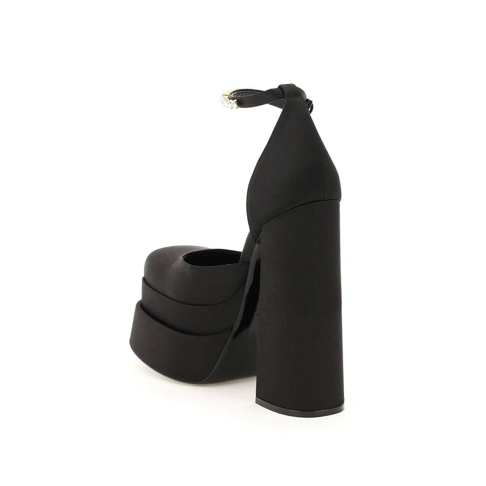 Versace Plateau-Pumps aus Seidensatin