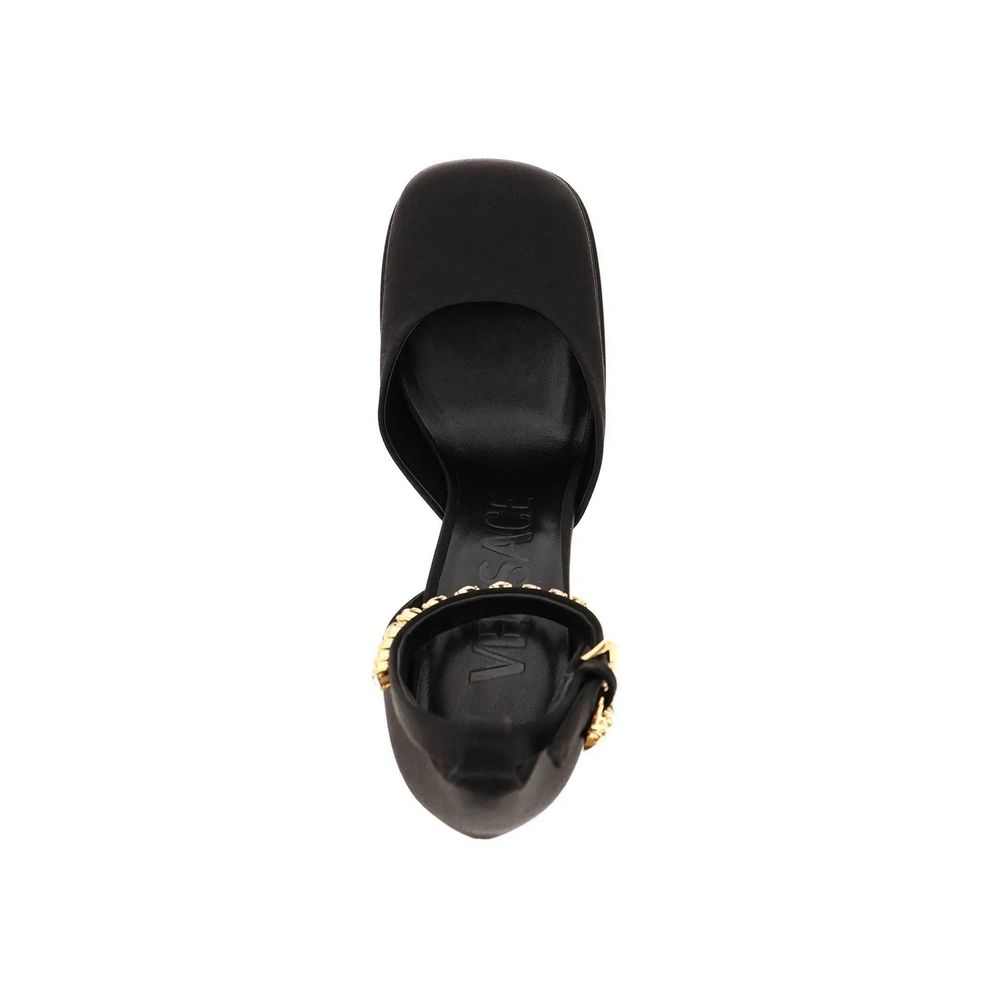 Versace Plateau-Pumps aus Seidensatin