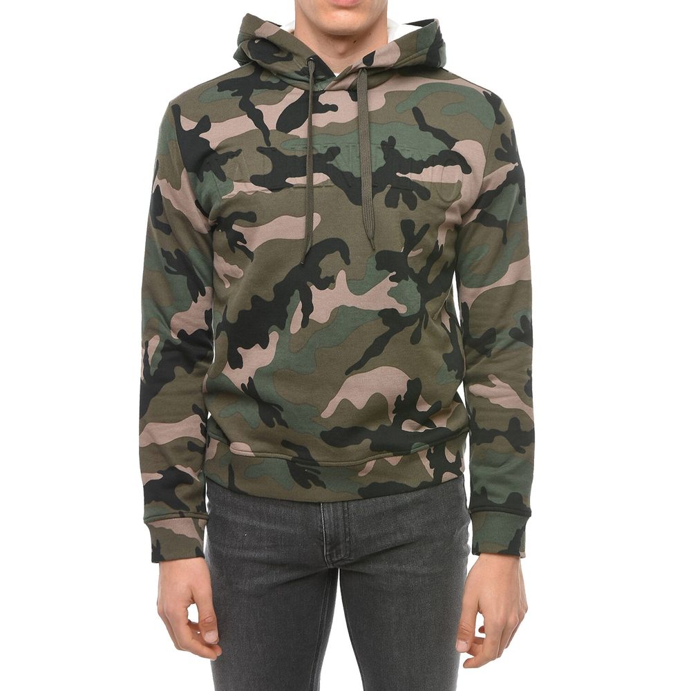 Valentino – Kapuzenpullover mit Camouflage-Muster