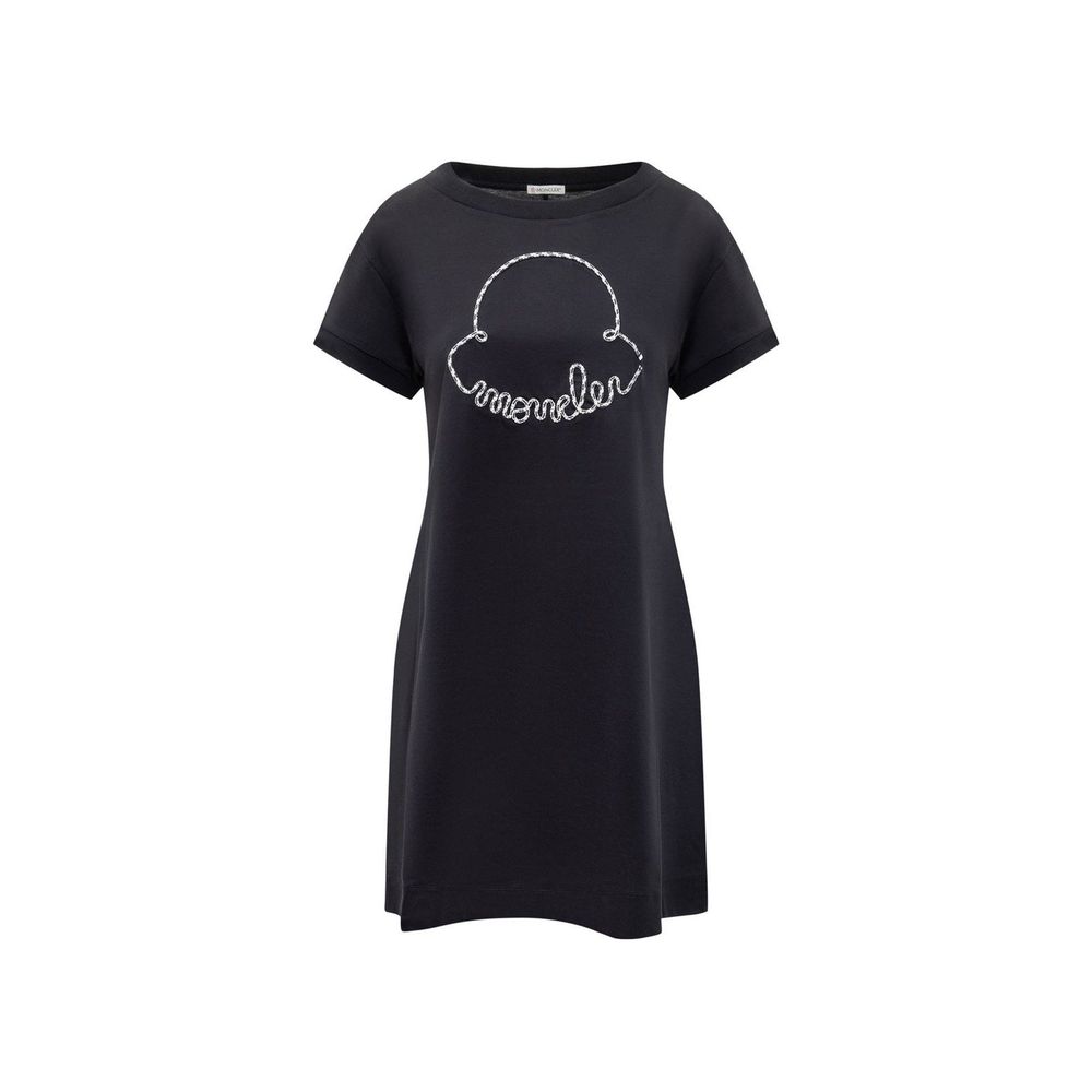 Moncler Minikleid aus Baumwolle mit Logo