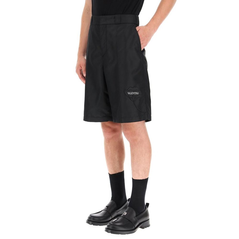 Valentino – Bermudashorts mit Blumenstickerei