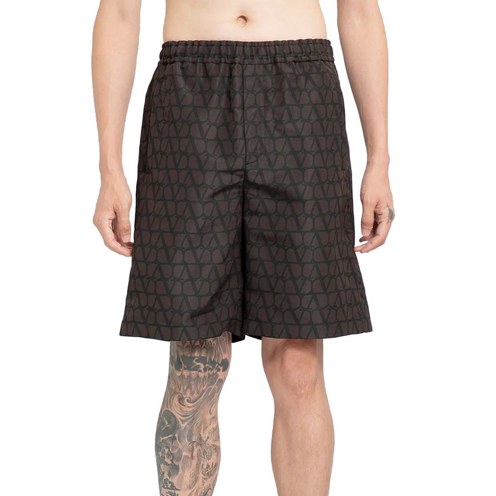 Seidenshorts mit Valentino-Logo