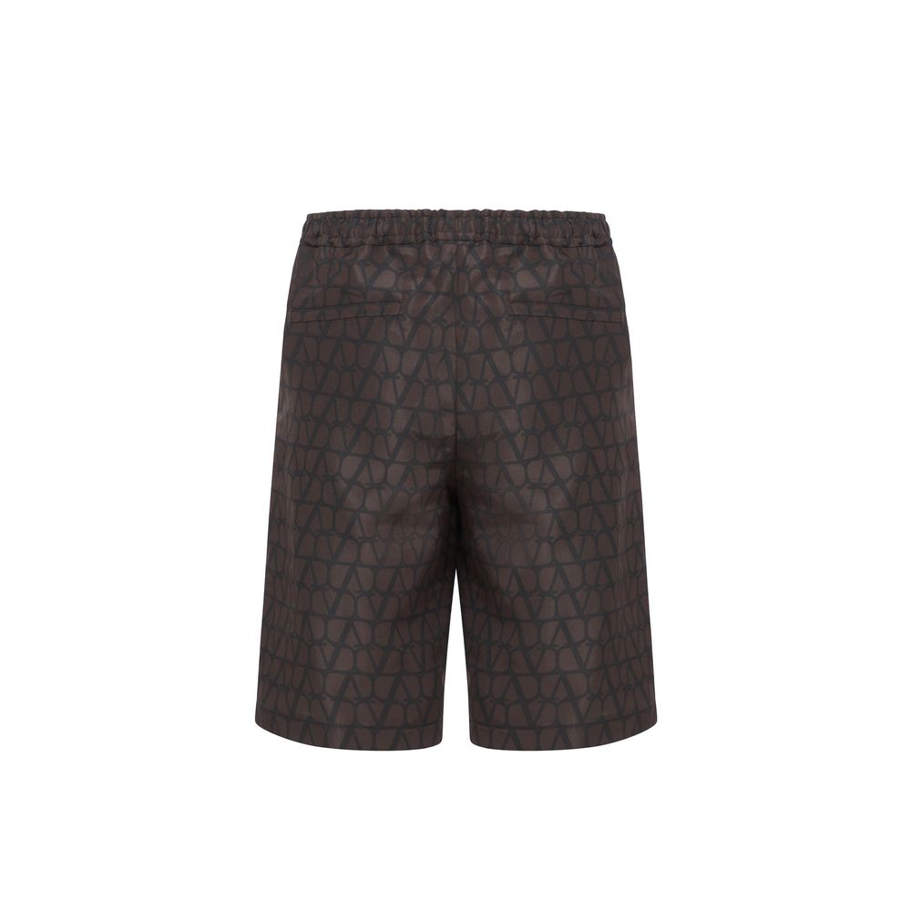Seidenshorts mit Valentino-Logo