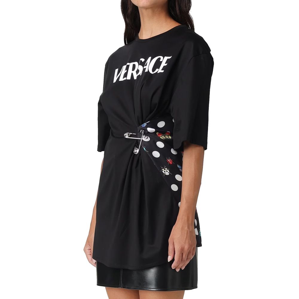 Versace x Dua Lipa T-Shirt mit Schmetterlings-Print
