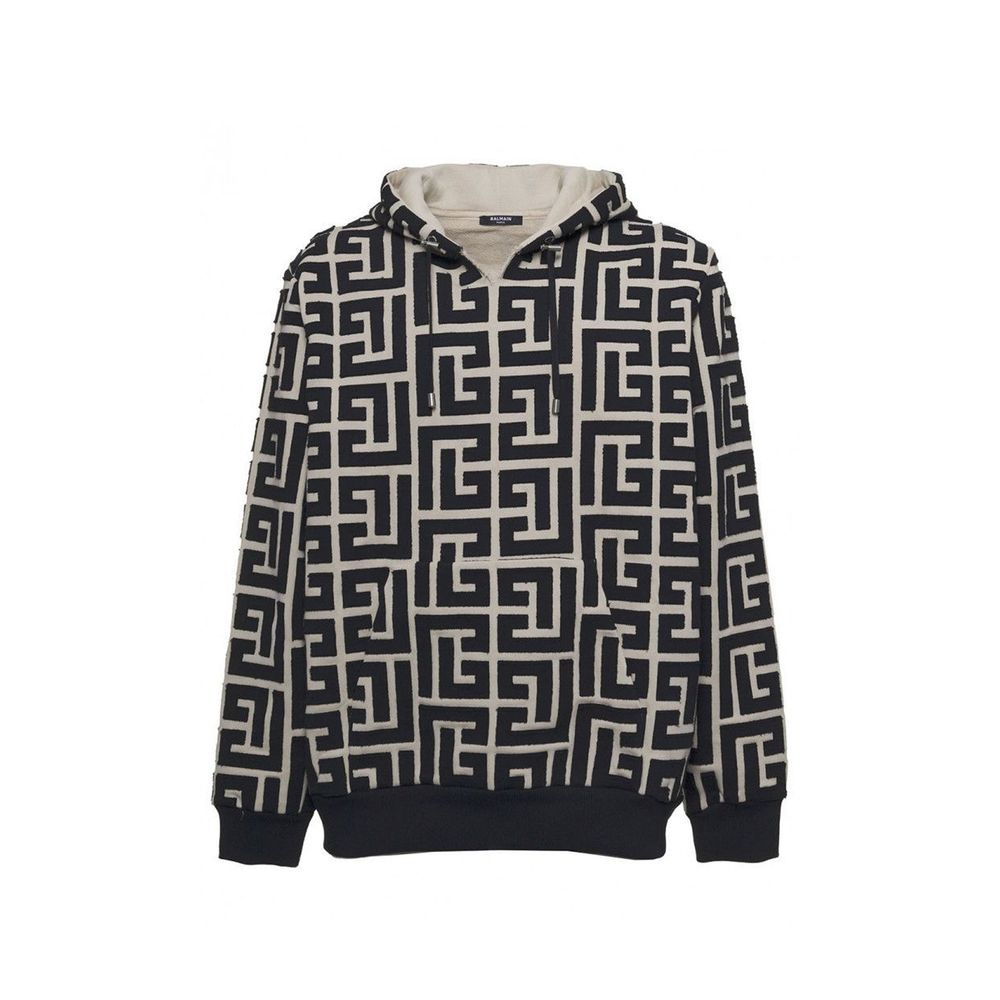 Balmain Kapuzensweatshirt mit Monogramm