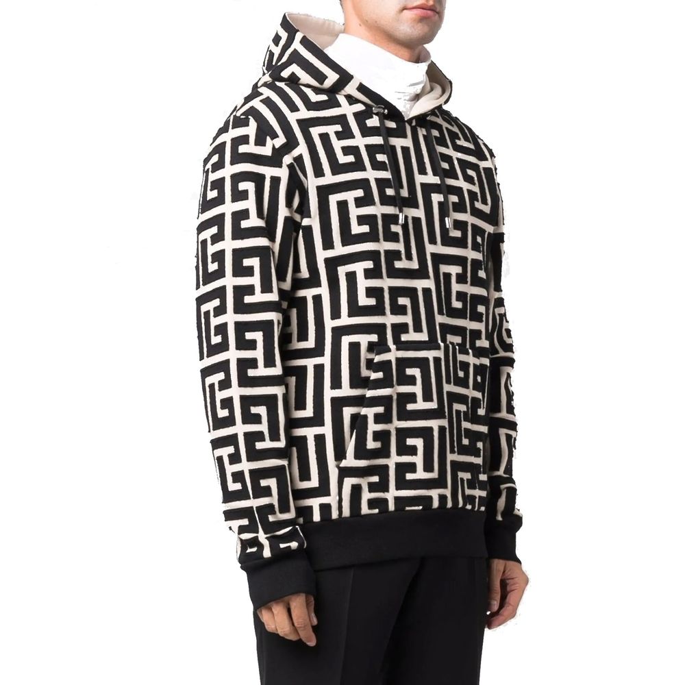 Balmain Kapuzensweatshirt mit Monogramm
