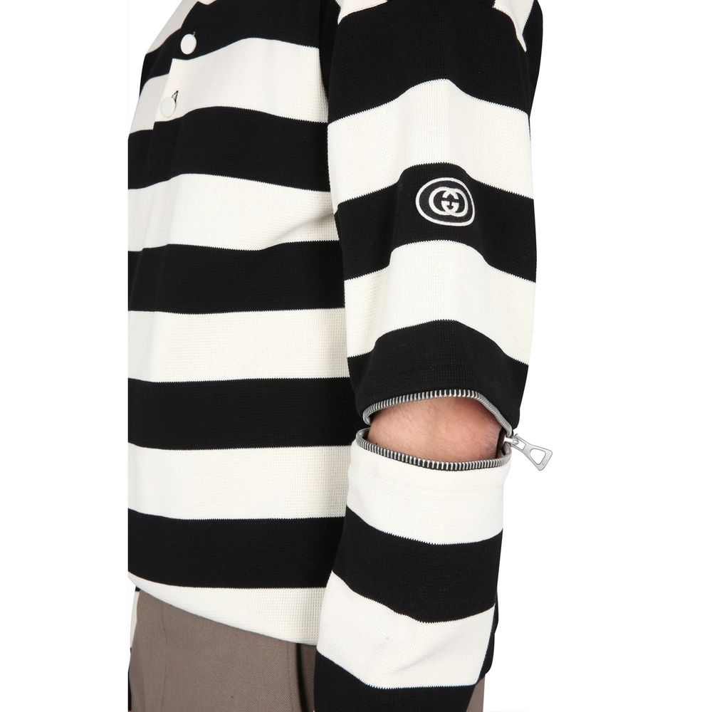 Gucci gestreiftes Baumwollpolo