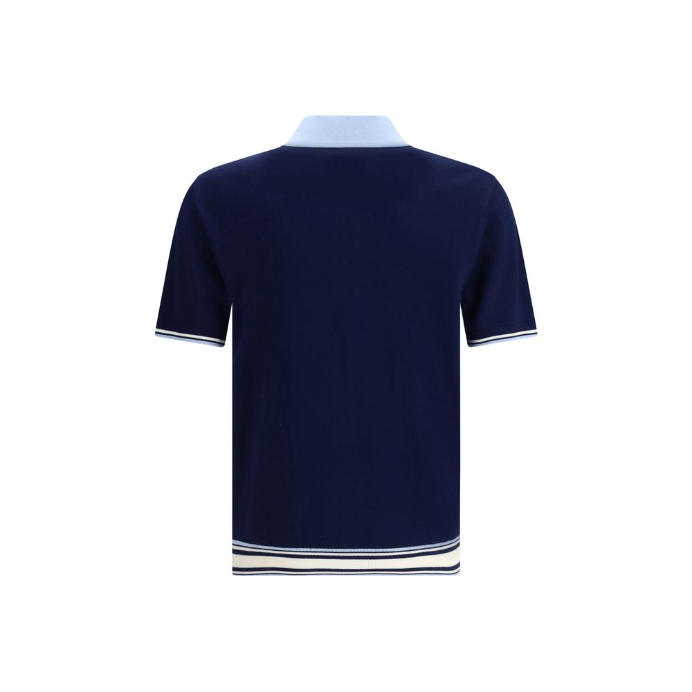 Casablanca Poloshirt aus Merinowolle