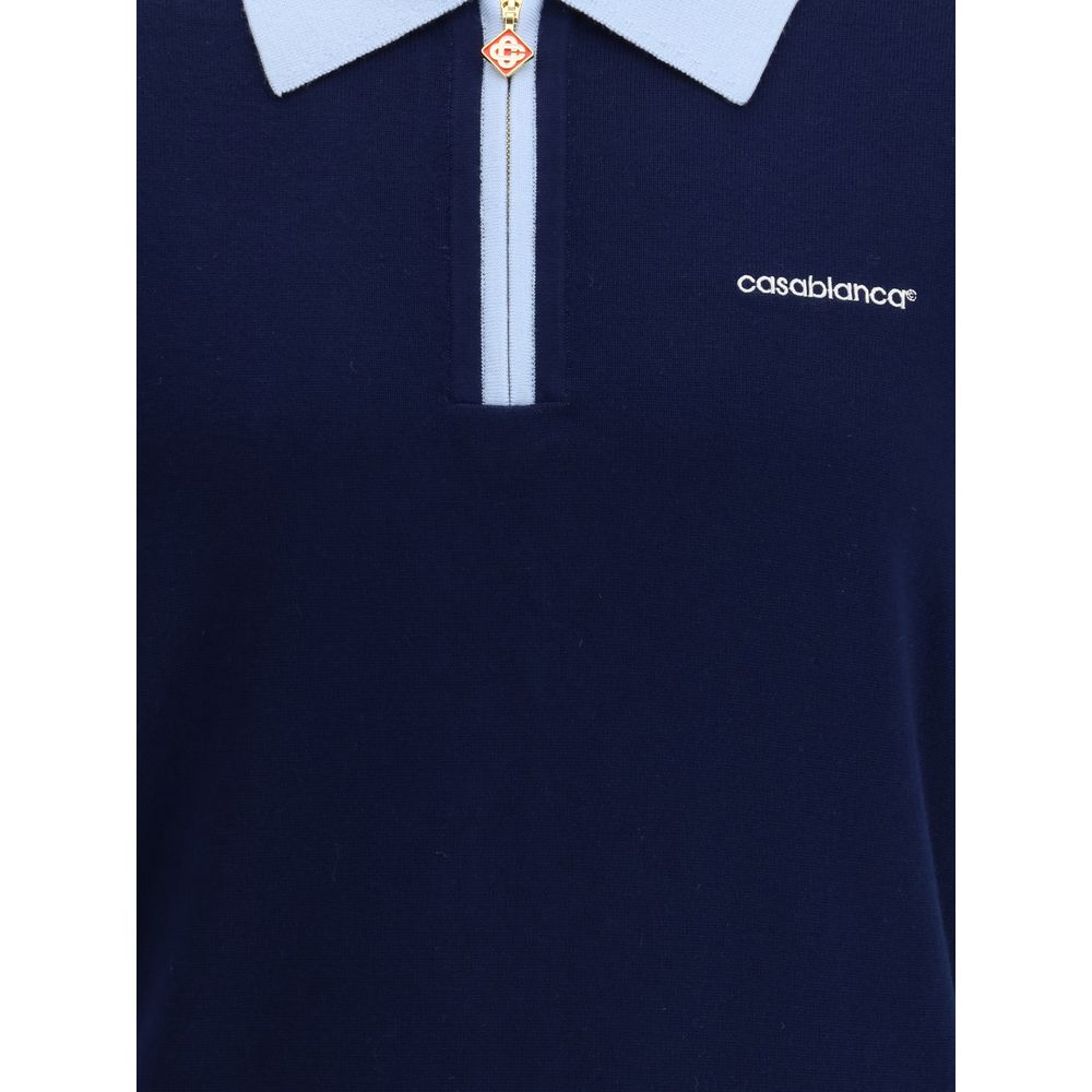 Casablanca Poloshirt aus Merinowolle