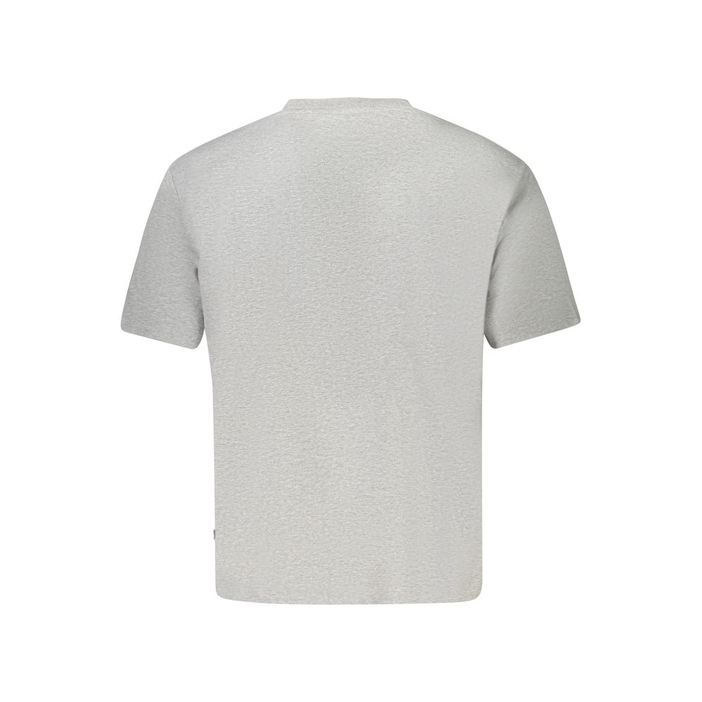 Guess Jeans Graues Damen-T-Shirt aus Bio-Baumwolle