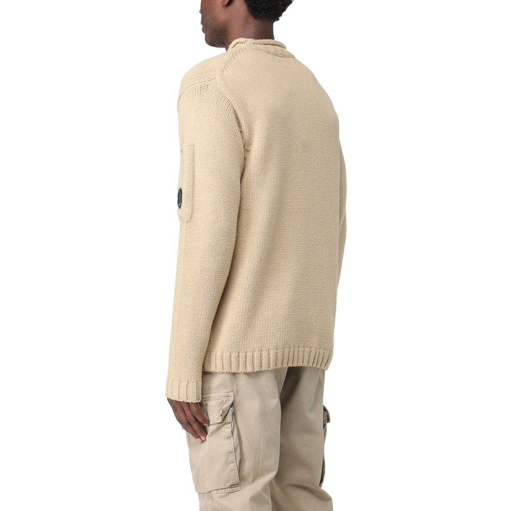 CP Company – Beigefarbener Wollpullover