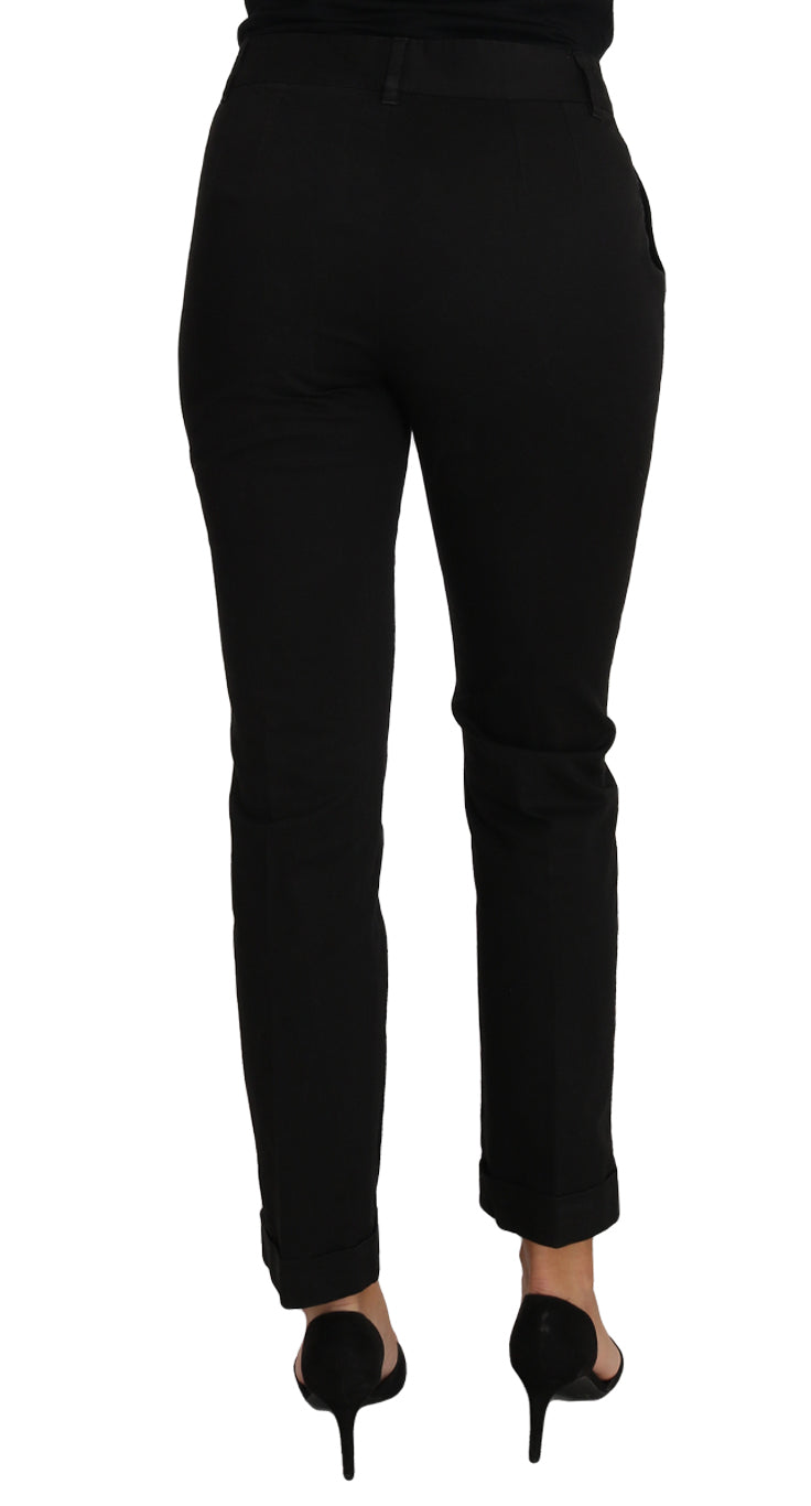 Dolce & Gabbana Schwarzes Kleid, verkürzte gerade Hose