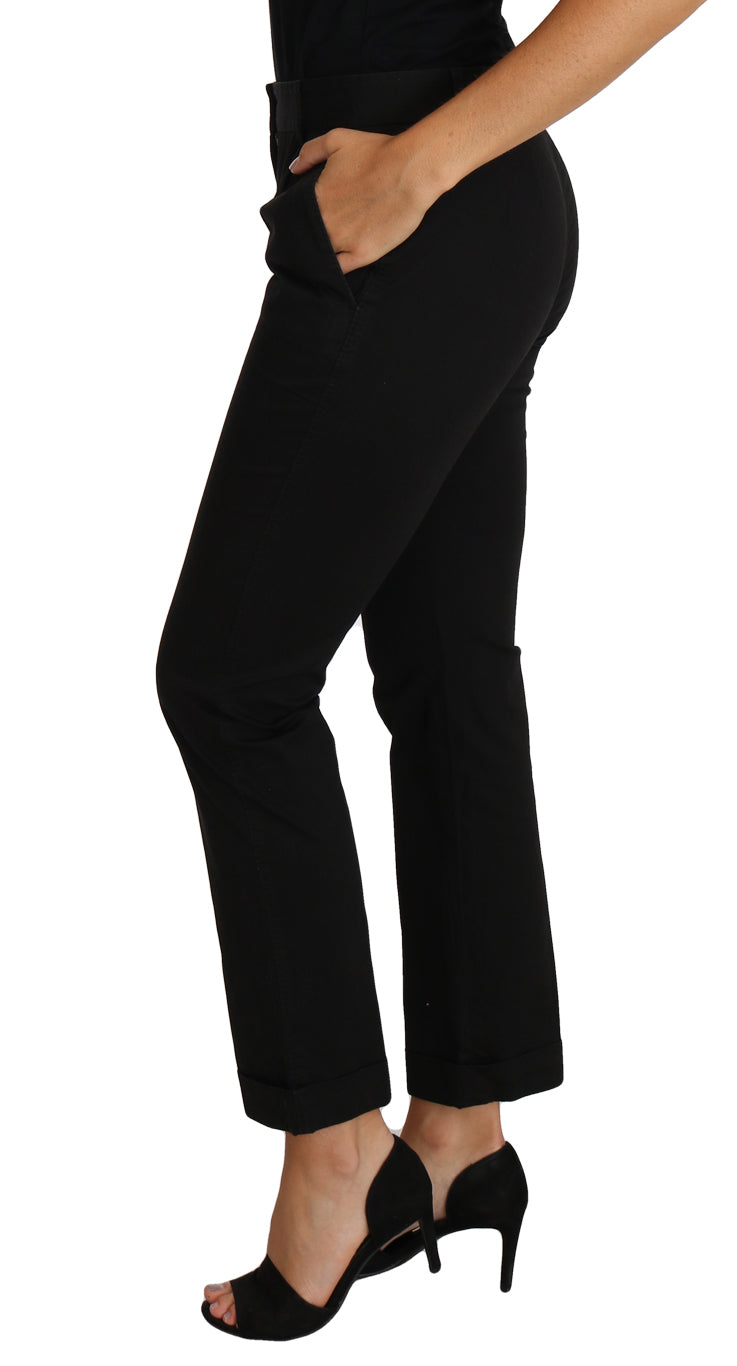 Dolce & Gabbana Schwarzes Kleid, verkürzte gerade Hose