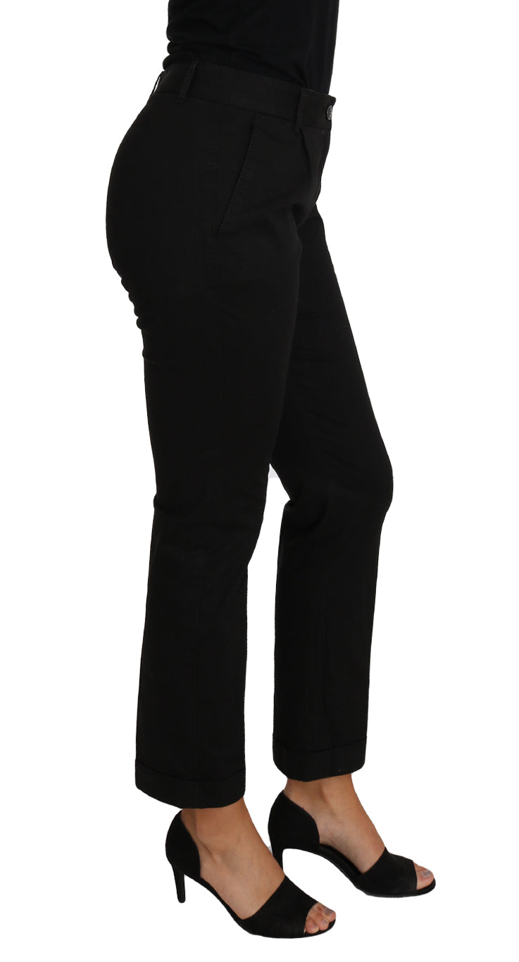 Dolce & Gabbana Schwarzes Kleid, verkürzte gerade Hose