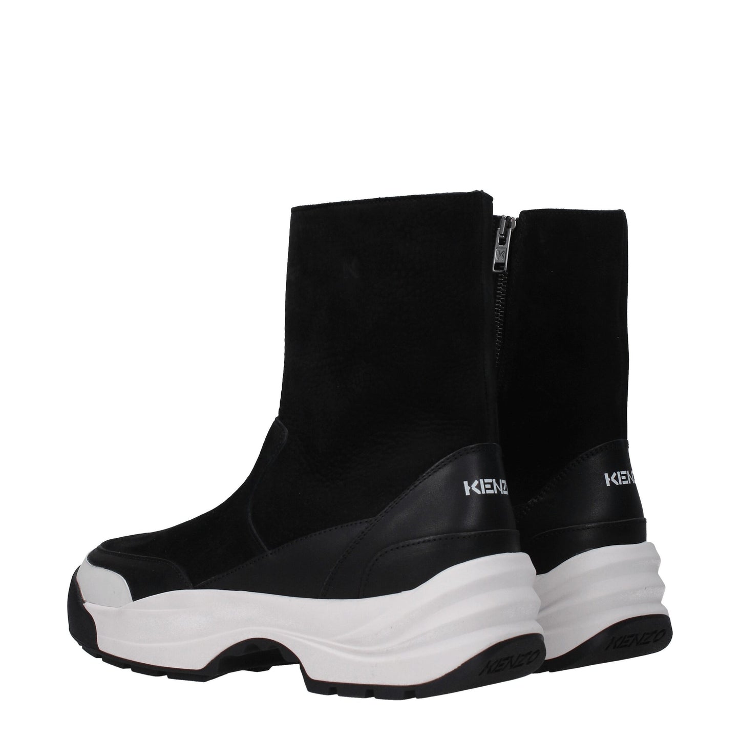Kenzo – Schwarze Lederstiefeletten