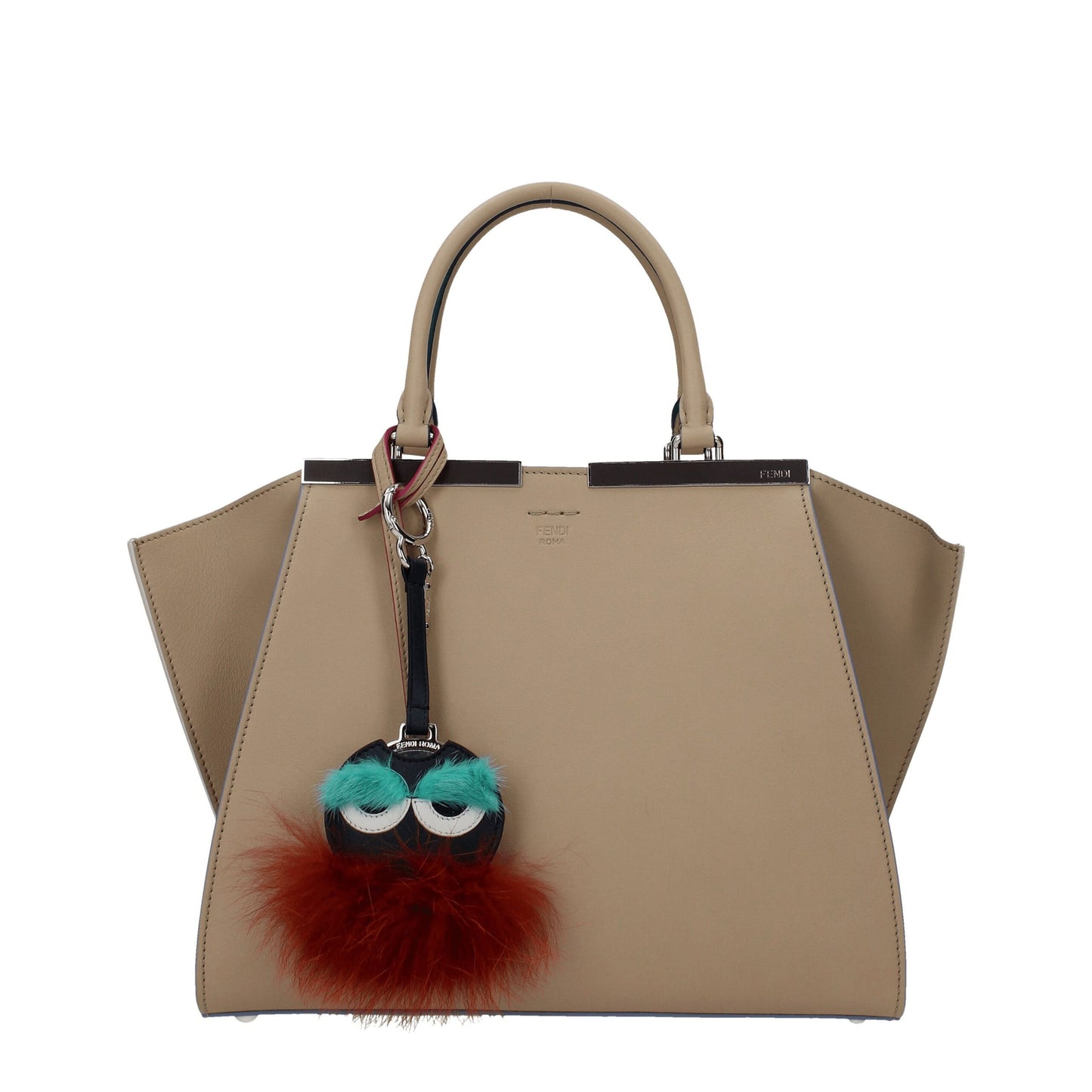 Fendi Mehrfarbige Pelz-Schlüsselanhänger