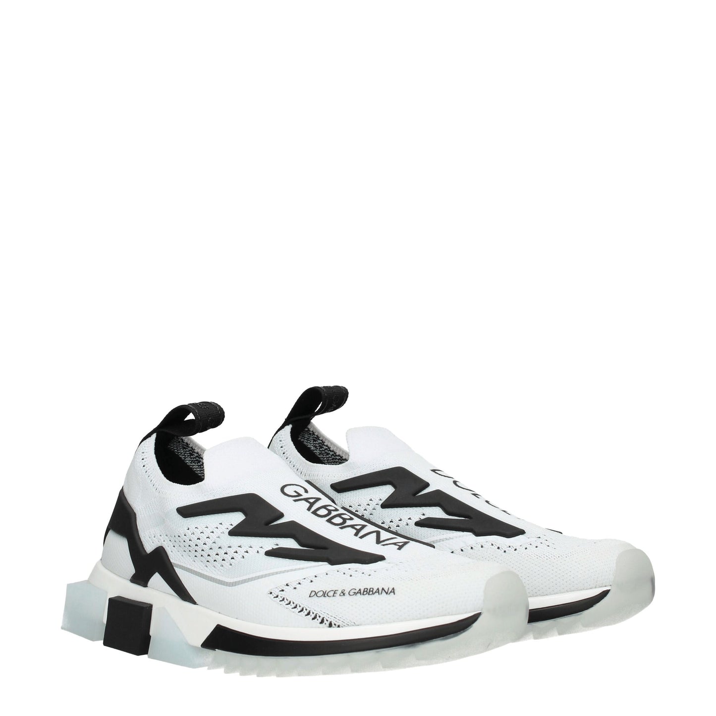Dolce & Gabbana – Sportliche Sneakers aus weißem Stoff