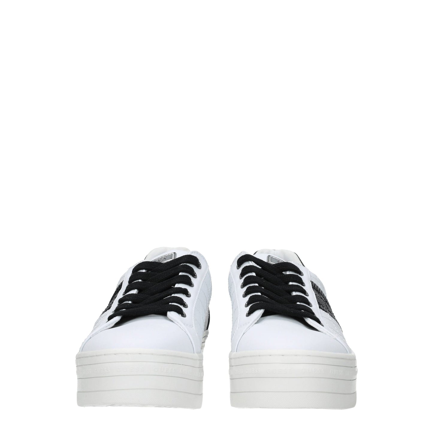 Guess – Weiße Plateau-Sneaker aus Polyethylen