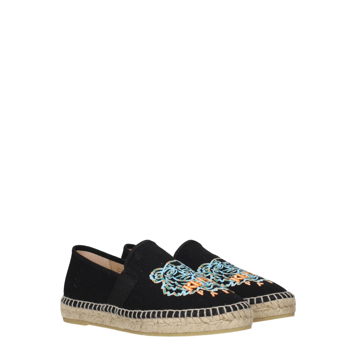Kenzo – Schwarze Stoff-Espadrilles