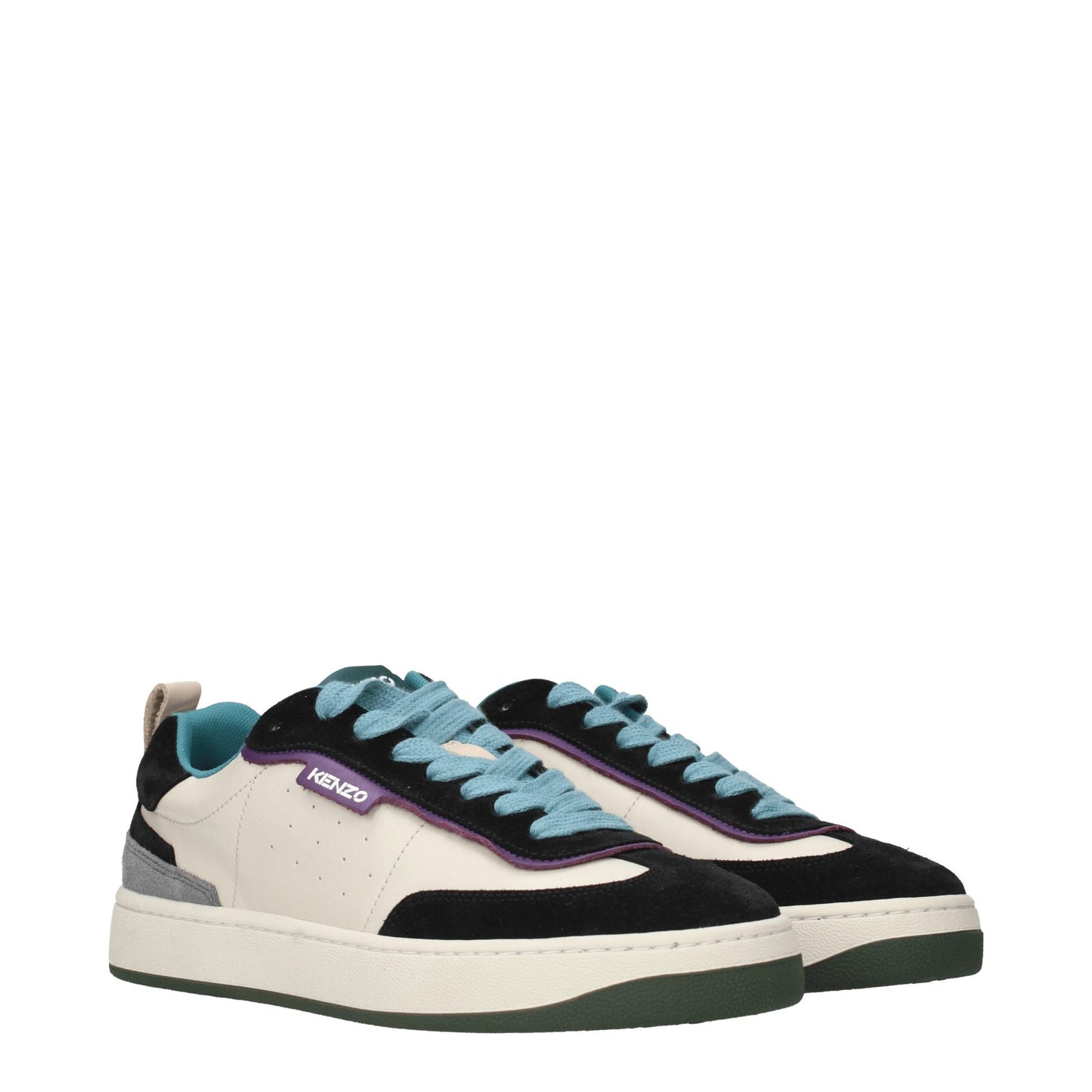 Kenzo Mehrfarbige niedrige Lederschuhe