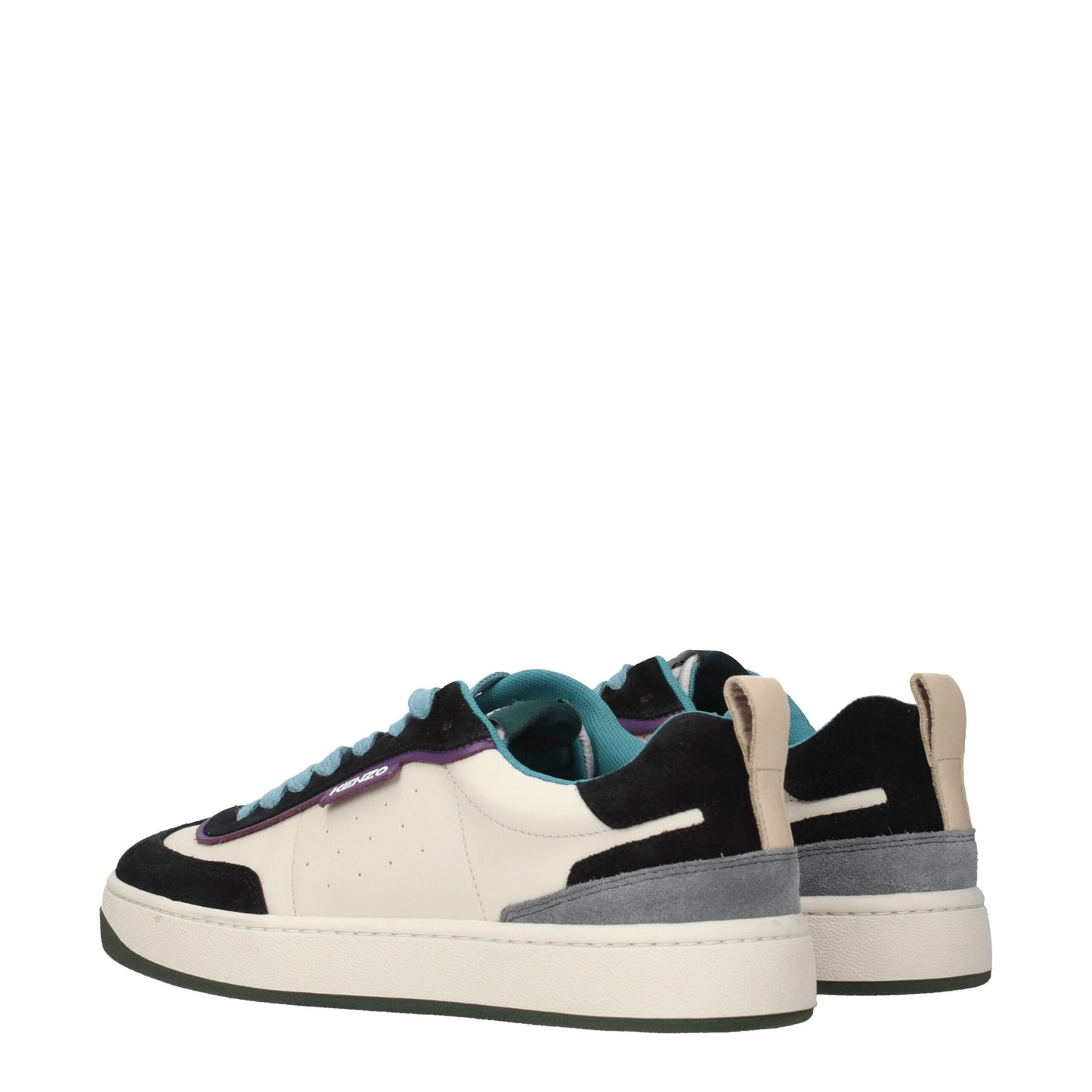 Kenzo Mehrfarbige niedrige Lederschuhe