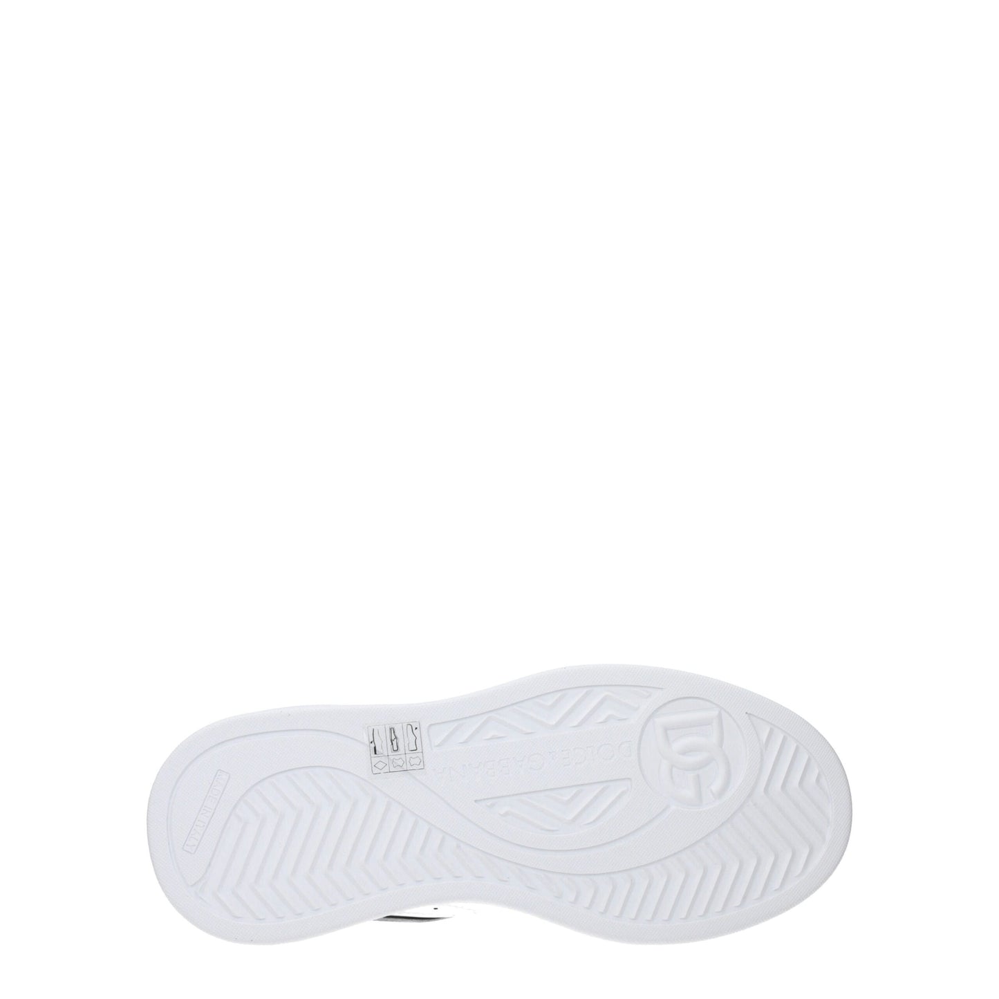 Dolce & Gabbana Weiße niedrige Lederschuhe