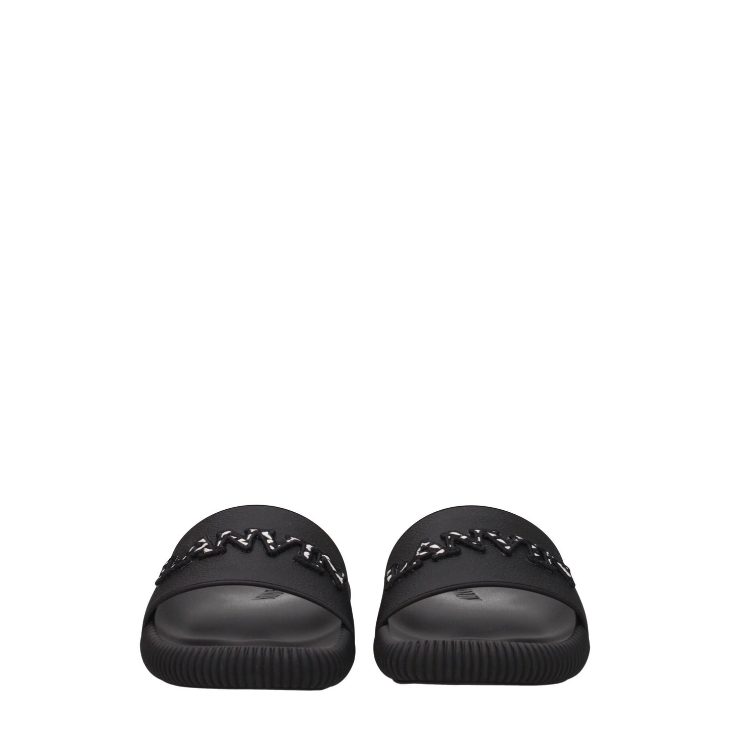 Lanvin – Schwarze Hausschuhe aus Baumwolle