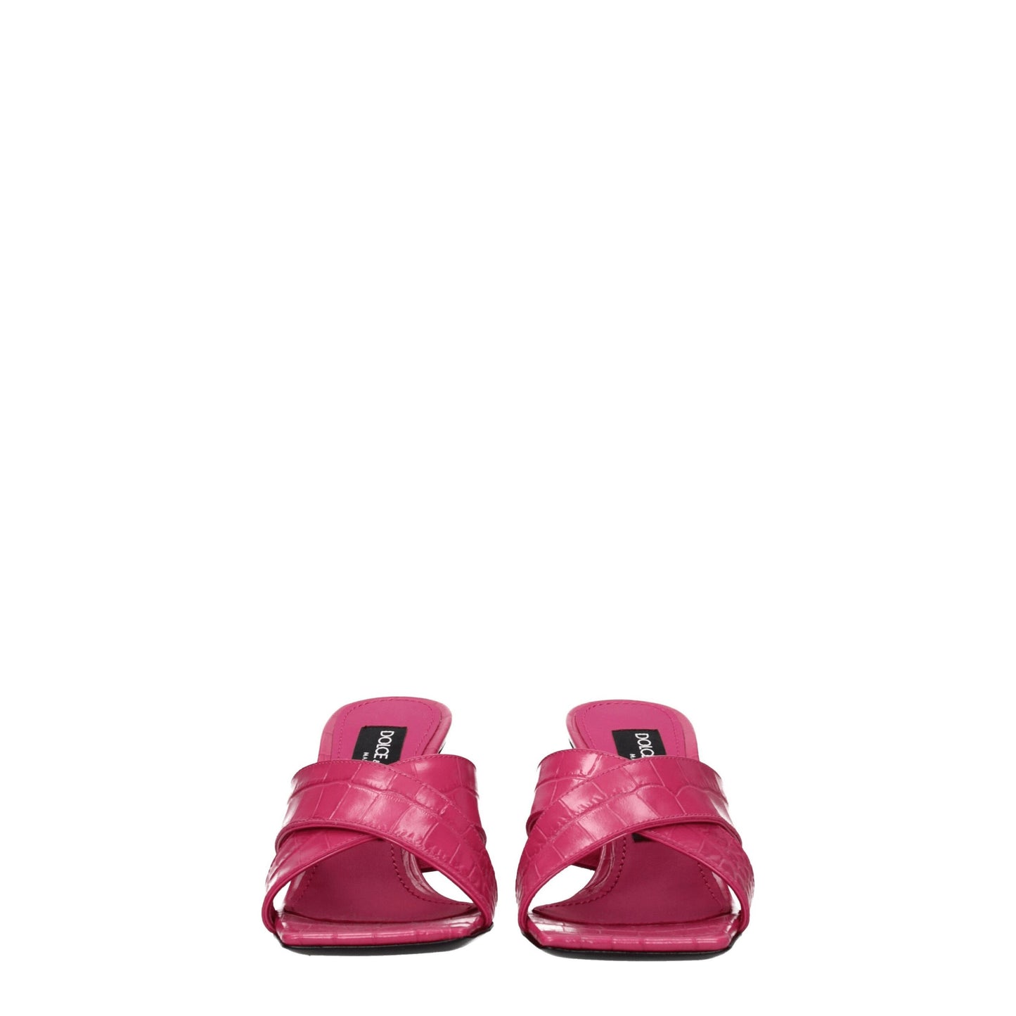Dolce & Gabbana Pink Leather Platforms