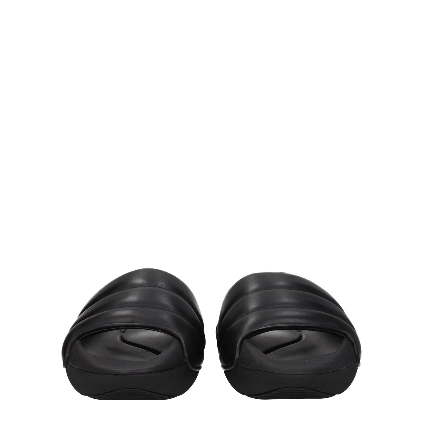 Balmain – Schwarze Leder-Slipper-Sandalen