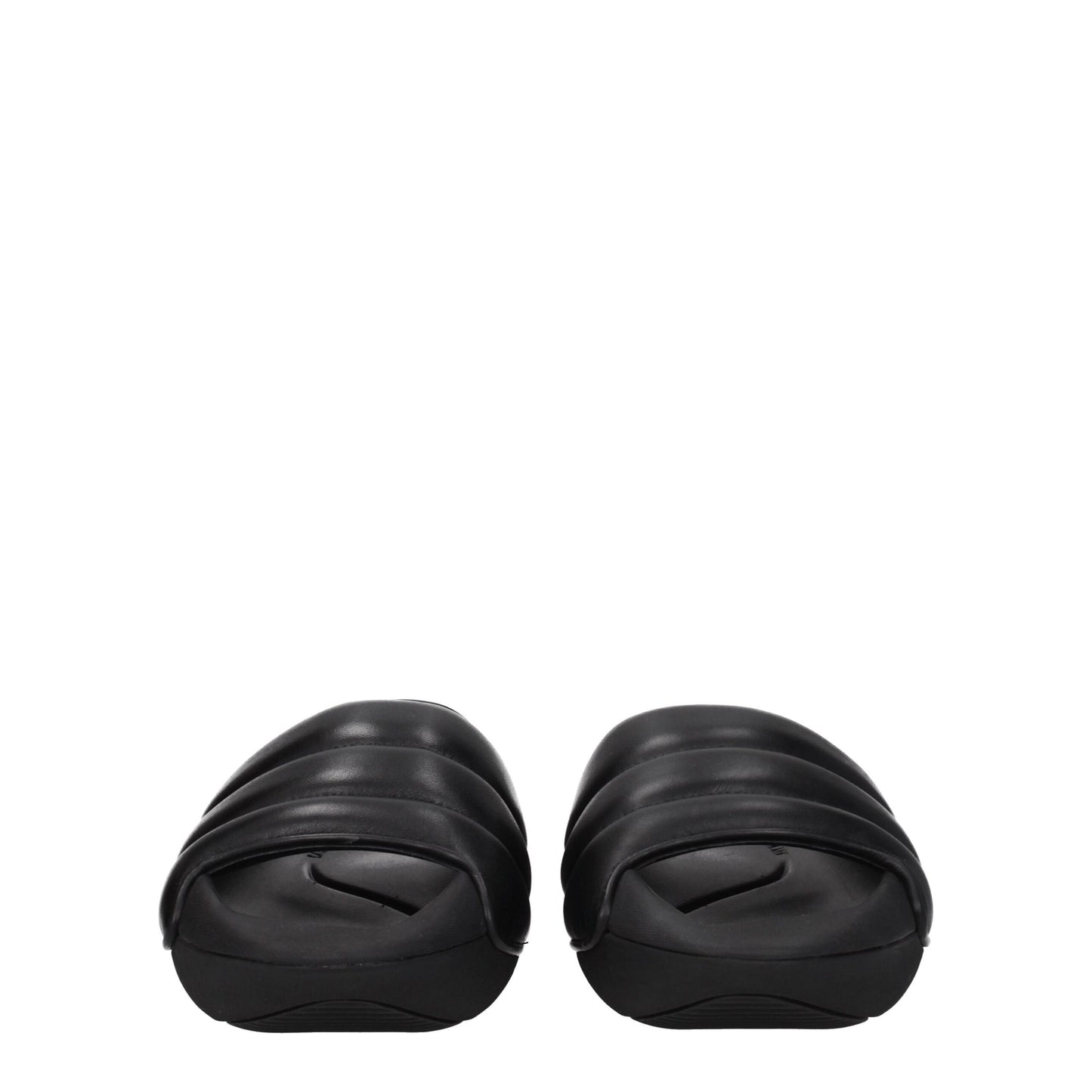 Balmain – Schwarze Leder-Slipper-Sandalen