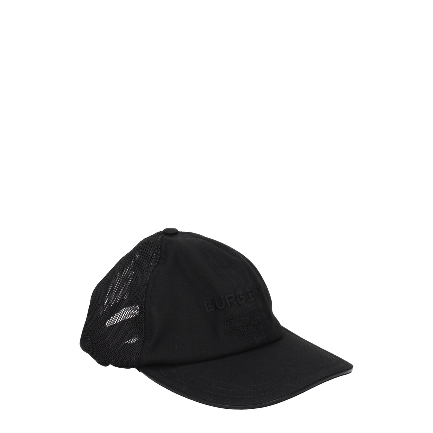 Burberry Schwarze Baumwollkappen (Baseballmütze)