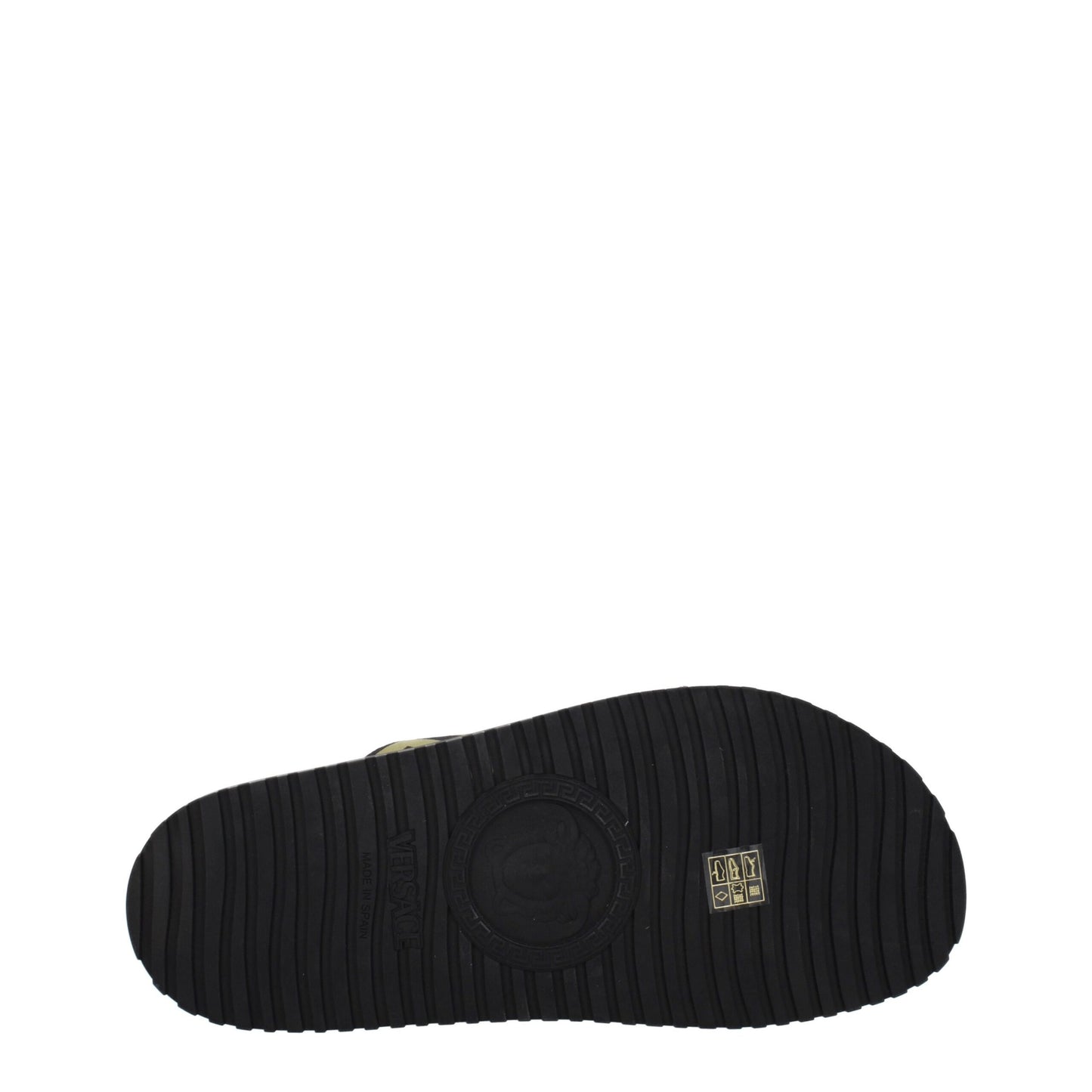 Versace – Schwarze Stoff-Hausschuhe