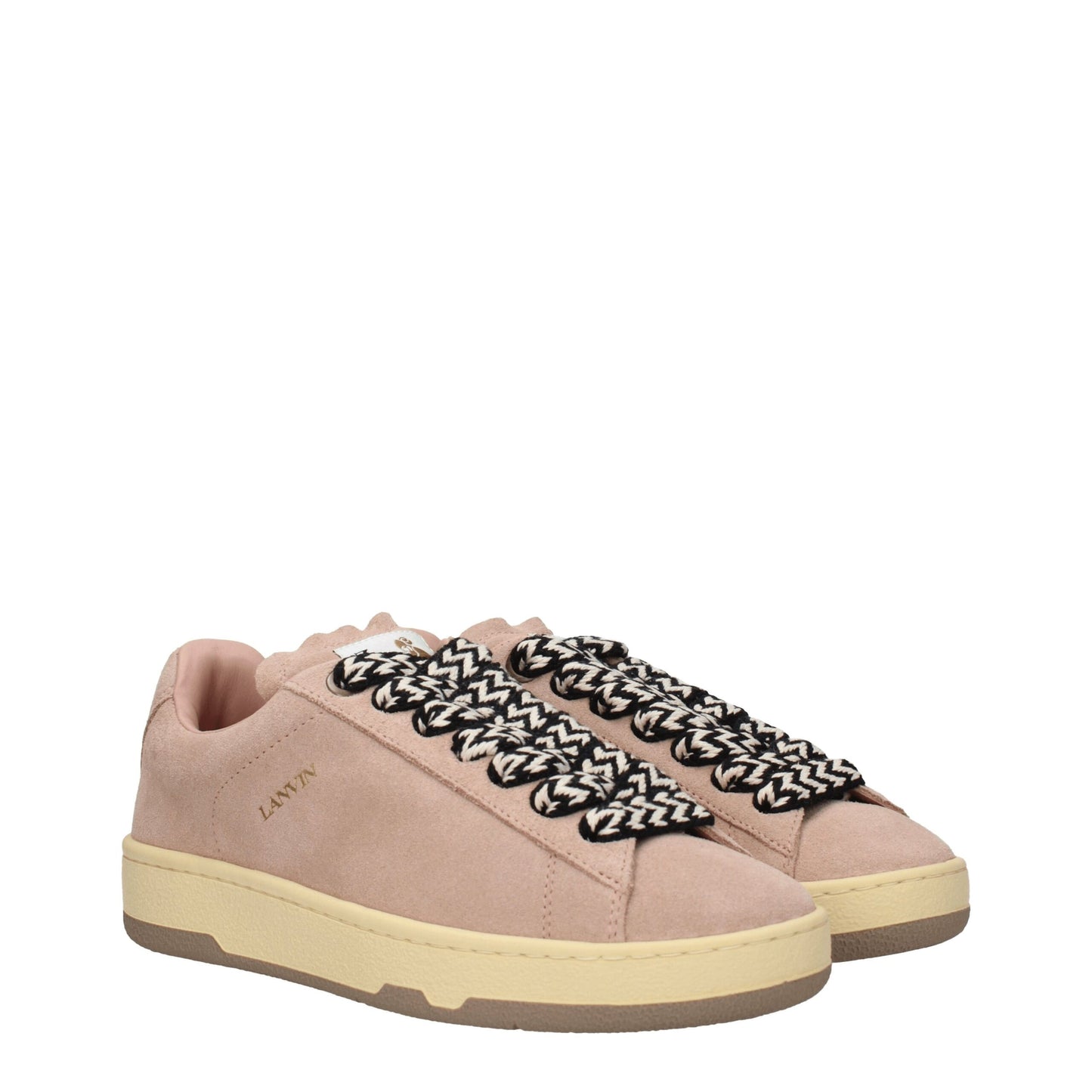 Lanvin Rosa Leder Low-Tops