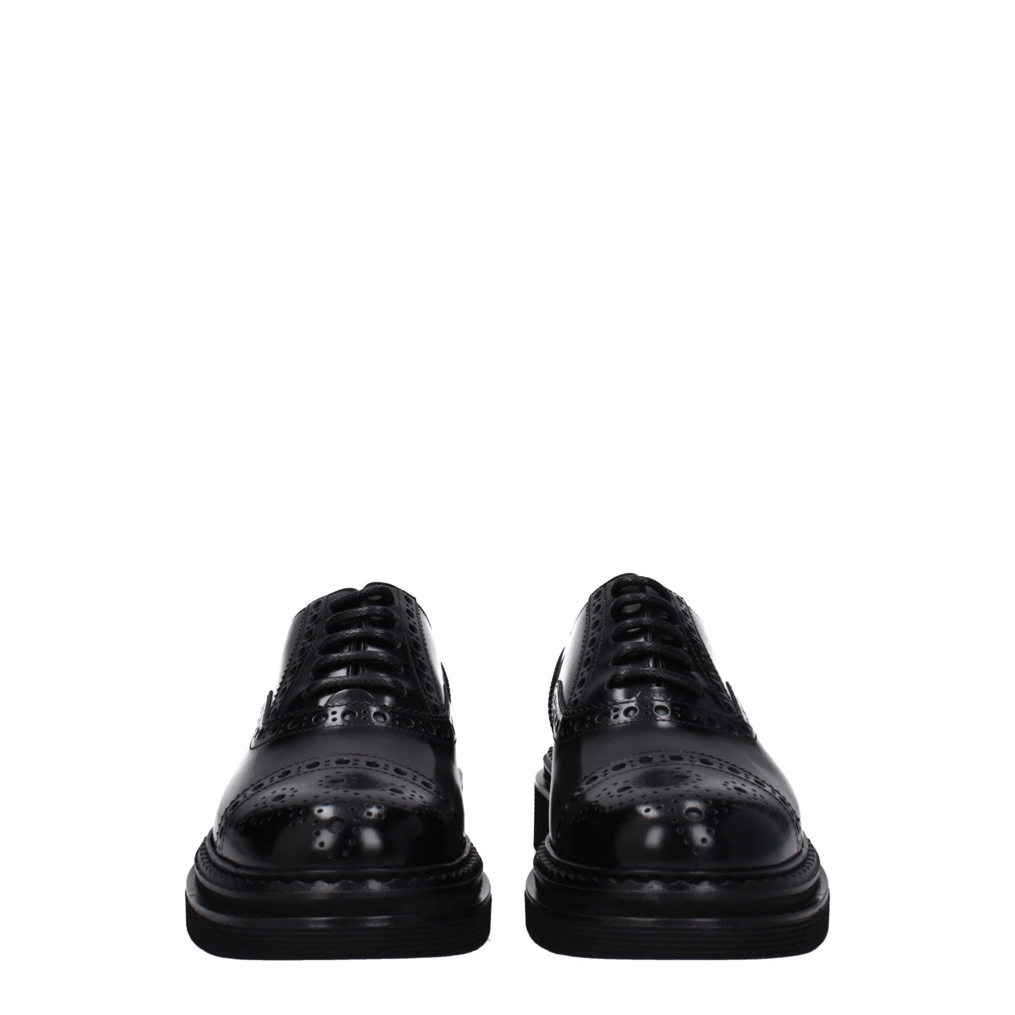 Dolce & Gabbana – Oxfords und Derbys aus schwarzem Leder