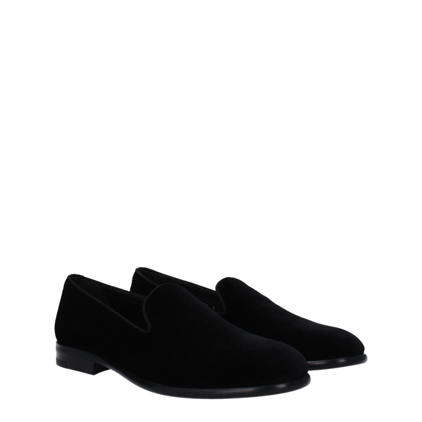 Dolce & Gabbana – Slipper aus schwarzem Samt
